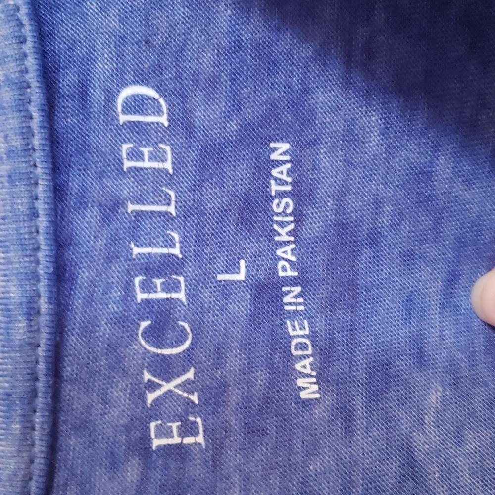 Excelled blue tee shirt, Size Large - Picture 5 of 9